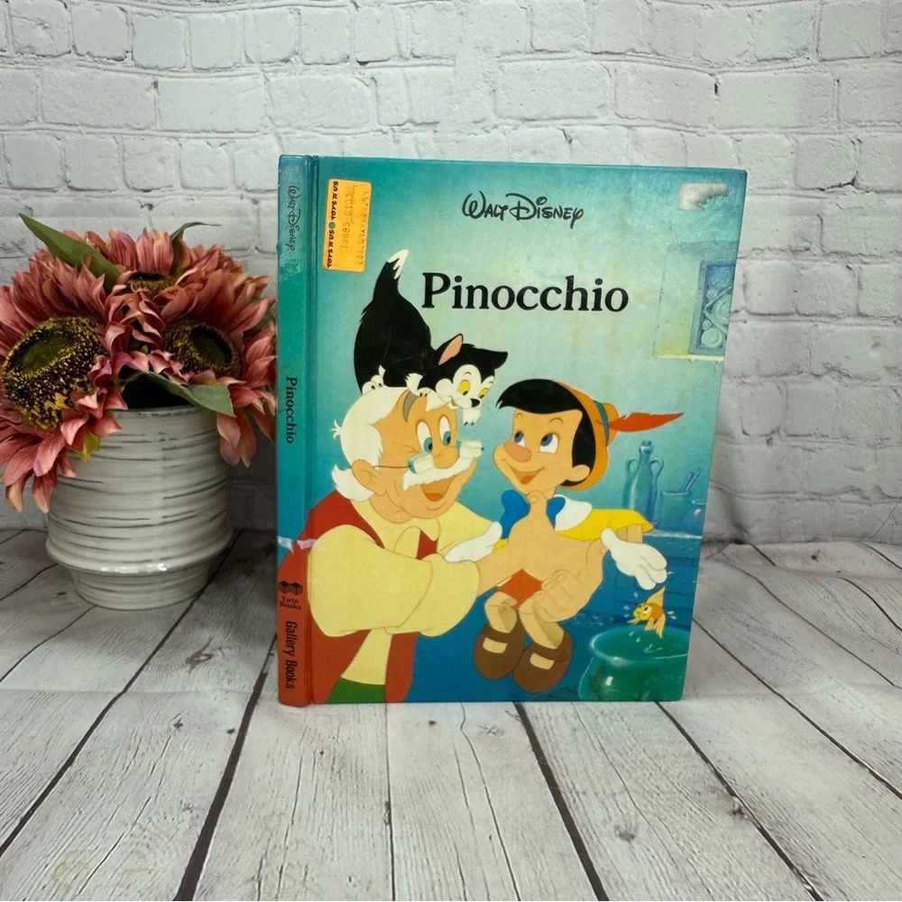 vintage walt disney pinocchio book 1986 disney classic